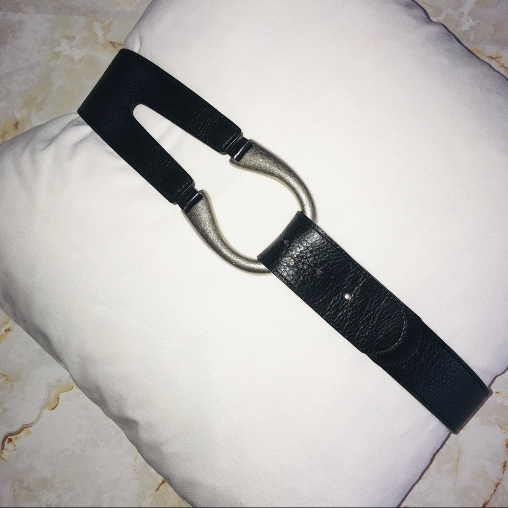 Beautiful Black J Jill genuine leather belt medium